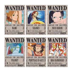 3D Lenticular Lens Sheet Anime Flip Poster, Digital Printing, Cosplay, Decorative ‘Wanted’, UV Resistant Waterproof