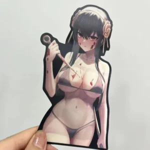 3D Lenticular Sexy Girls Anime Motion Stickers