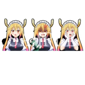 3D Lenticular Waterproof Eco-Friendly Paper Dragon Girl Stickers