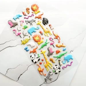 3D Logo Puffy Waterproof Removable Stickers for DIY Handcraft and Holiday Decoration