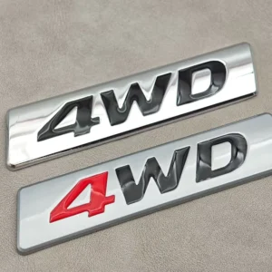 3D Metal 4WD Logo Sticker Fender Side Rear Trunk Emblem Badge for IX25 IX35 Tucson