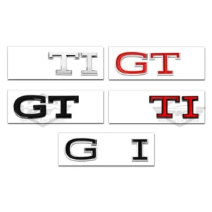3D Metal Car Badge Rear Trunk Decoration Emblem Sticker for GTI Golf Polo Touran Passat Jetta Tiguan GTD