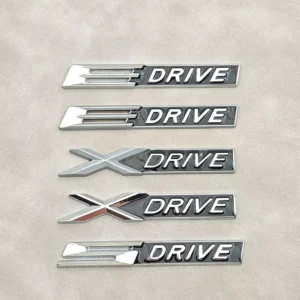 3D Metal Car Emblem Badge Sticker Sdrive Edrive Xdrive Logo for BMW 3 5 Series E90 E39 E46 F10 F20 F30 X1 X3 X5 X6 Accessories