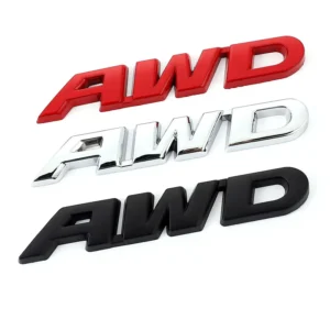 3D Metal Car Sticker Emblem Auto AWD Badge Decal for Mercedes BMW Audi Ford Nissan Toyota Honda Land Rover Accessories