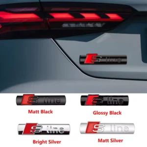 3D Metal Chrome Car Side Emblem Badge