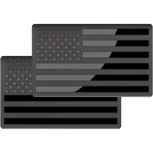 3D Metal USA Black Flag Fender Emblem for Cars, Trucks, Laptops, and Walls