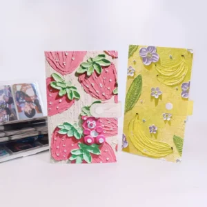 3D Oil Painting Card Holder Photo Card Collecting Album 120-Pocket Business Card Picture Storage Album