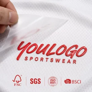 3D PET Eco-Friendly Sustainable Heat Transfer Printing Rectangle Clothing Labels for T-Shirts Custom Heat Transfer