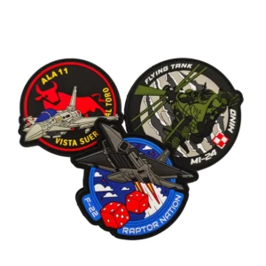 3D PVC Silicone Rubber Iron-on Patches for Tactical Uniforms