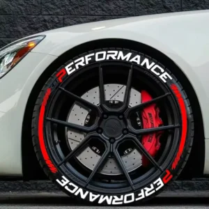 3D Personalized Tire Lettering Stickers DIY Rubber Car Wheel Decals