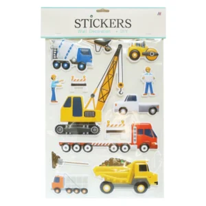 3D Pop-Up Blister and Embossed Wall Stickers with Cute Animal Design for Room Decor