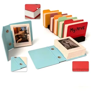3D-Printed Desktop Folding Instant Photo Album, Photo Storage Book