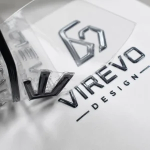 3D Printed Logo Heat Transfer Embossed PVC Labels for Garments