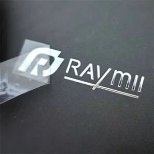 3D Printed Waterproof Clear Labels Custom Gold Foil Logo Metal Stickers Silver UV Transfer Sticker for Packaging
