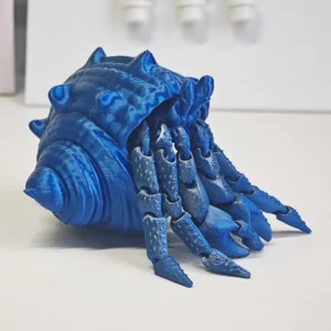 3D Printing Service Custom Moulds Articulated Hermit Crab Figurine