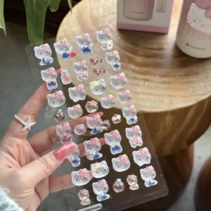 3D Puffy Bubble Cartoon Character Stickers Vinyl Waterproof Eco Friendly Funny Designs Self Adhesive Removable for Phone Journal