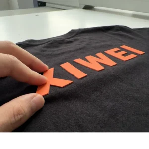 3D Raised Silicone Heat Transfer Clothing Label Sticker for T-Shirts