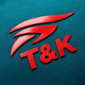 3D Silicone Transfer Logo, Custom Red Raised Patches and Garment Labels for Sportswear