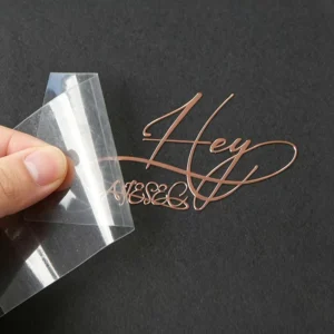 3D Transfer Electroformed Metal Gold and Nickel Adhesive Stickers with Custom Brand Decal Labels