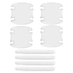 3D Transparent Car Door Handle Adhesive Anti-Scratch Protective Film Anti-Collision Strip Universal J36