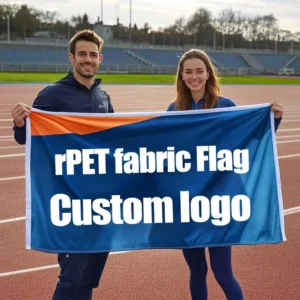 3×5 ft 100% Polyester Double-Sided Custom Logo Flag Banner with Brass Grommets
