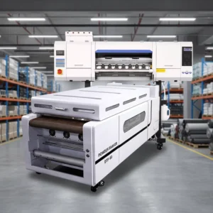 4 Head DTF I3200 24inch Inkjet Flex Egg for T-shirt 60cm Powder Shaking Machine Transfer Printer