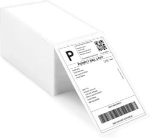4 Inch x 6 Inch Adhesive Paper Thermal Transfer Labels Waterproof Oil- and Alcohol-Resistant Express Packaging