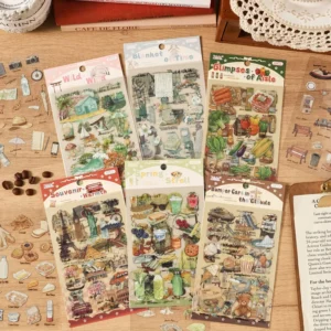 4 Pieces Per Pack of Japanese Style Handmade Decorative Stickers for Children and Pets