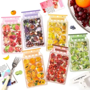 4 Pieces per Pack Fruit Stickers for Children’s and Pet Handbags