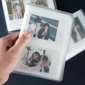 4 x 6 Clear Portable Kpop Photo Card Holder, 4-Pocket Mini Photo Album
