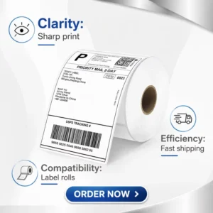 4 x 6 Inch 100 x 150 mm 3-Proof 500-Sheet Direct Thermal Shipping Labels