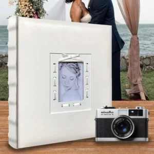 4 x 6-Inch Photo Album, Holds 200 Photos, PU Leather Cover, 10 x 15 cm