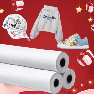 40/50/60/70/90gsm High Speed Dye Sublimation Transfer Paper for Clothing 98% Transfer Rate White Paper Roll