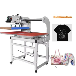 40*60CM Pneumatic Double-Station Heat Press Machine for Garment Labels and Diamond Transfer