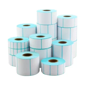 40*70 mm White Self-Adhesive Thermal Barcode Label Sticker Roll Printed Paper Clothing Hang Tag Stickers