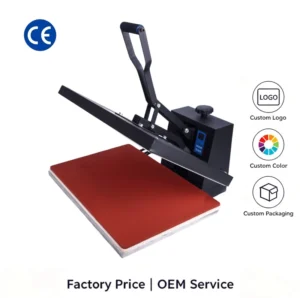 40x60cm (16×24 Inch) Manual Clamshell Heat Press Machine with Digital Control for Sublimation and Custom Clothing