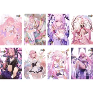 42*29cm 8pcs set Game Honkai Impact 3 Poster Wall Art Prints Room Decor for Living Room Game Room Ideal Gift for Gamer