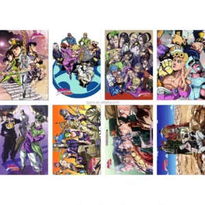 42 x 29 cm 8-Piece Anime Poster Wall Art Print Set for Room Decor