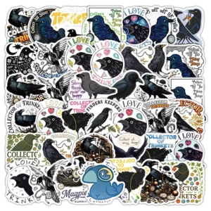 43pcs/bag Cartoon Crow Series Waterproof Decorative Stickers Holiday Gifts