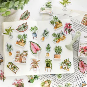 45/46 Sheets per Box Girls’ Floral Combination Stickers for Handmade Journal Decoration