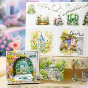45 Sheets box Boxed Sticker Set Garden at the End of the City Series Planner Base Stickers