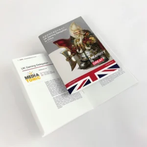 48 Pages A5 Size 210*148mm Saddle Stitch Binding Catalogue Brochure Booklet Offset Matt Paper Printing