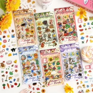 4pcs Per Pack PET Planner Stickers