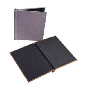 4×6, 5×7, and A4 Leather Linen Custom Clamp Photo Album Book