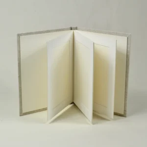 4×6 Eco-Friendly Linen Slip-In Matting Photo Album Linen Cover for Display and Protection