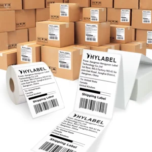 4×6 Inch (102x152mm) Fanfold Direct Thermal Self-Adhesive Shipping Labels