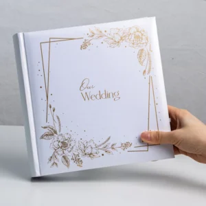 4×6 Inch 10x15cm Wedding Photo Album, 200 Photos, Gold Foil