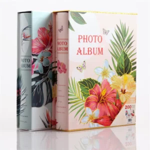 4×6-Inch Children’s DIY Photo Album, 200 Pockets, Wire Binding, PP Inner Pages, Paper Cover, Matte Varnish