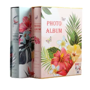 4×6 Inch Children’s DIY Photo Album 200 Pockets Wire Binding PP Inner Pages Paper Cover Matte Varnishing Digital