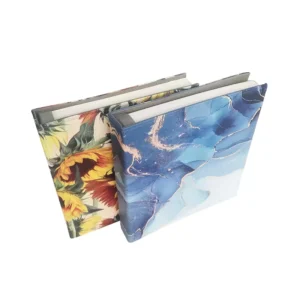 4×6 Inch Double-Sided Photo Album Five Pockets Kpop Style Family Album Colorful PU Leather Cover